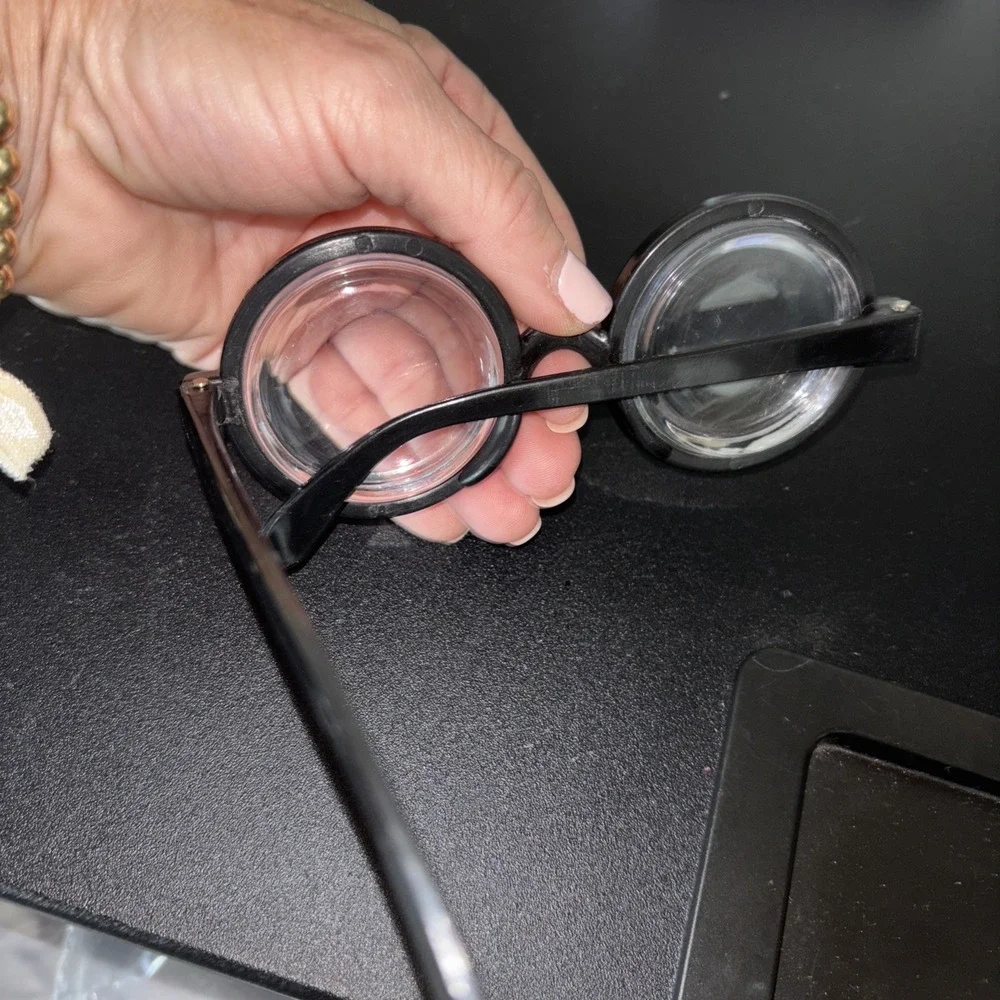 Nerd Spec Glasses plastic costume round thick intellectual look lenses 3815‎